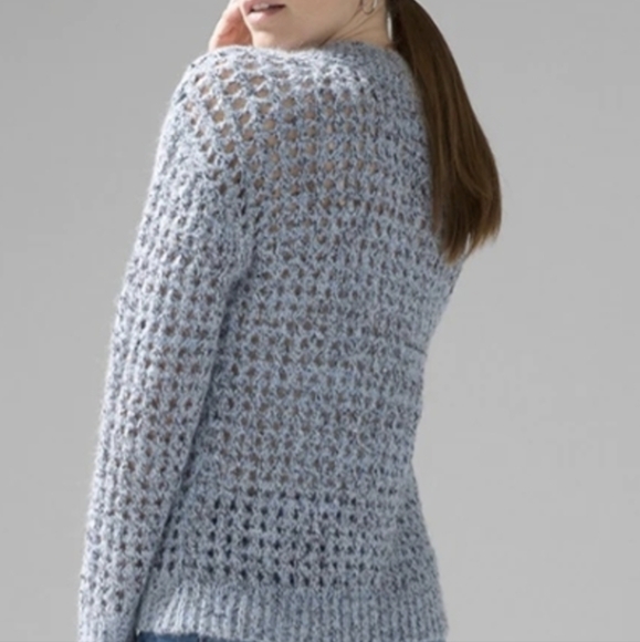 NIB WHBM Open Weave V Neck Sequin Sweater - Picture 4 of 5